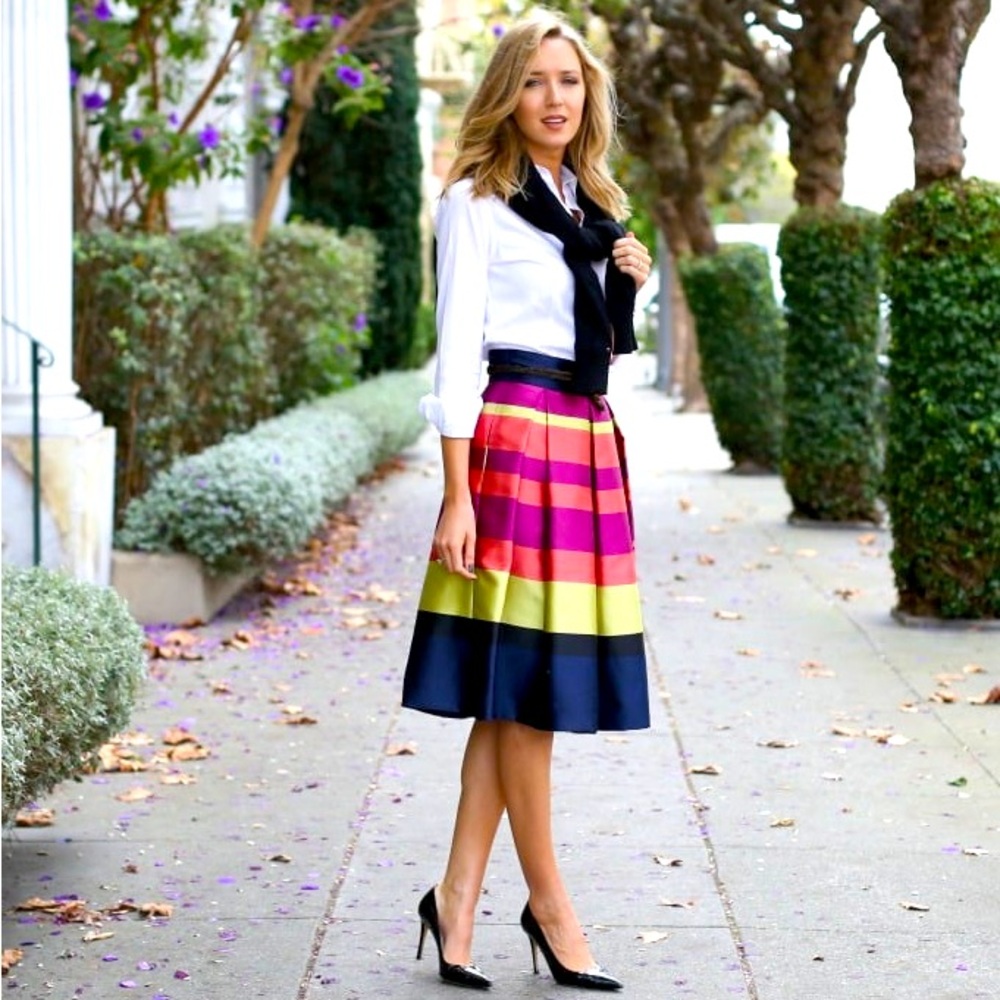 Anthropologie Moulinette Soeurs striped skirt sz 10